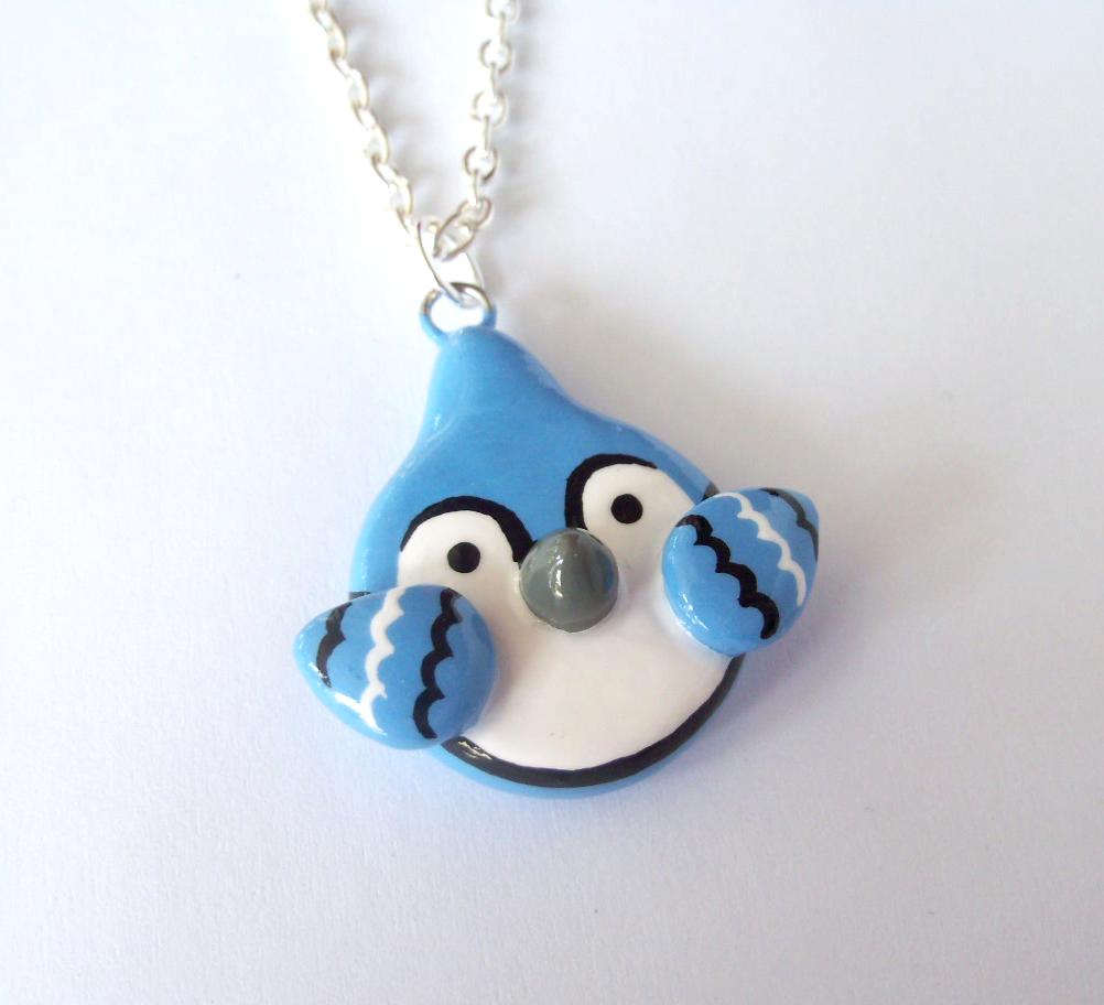 Cute Blue Jay Necklace