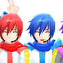 MMD Kaito,Akaito,And Taito