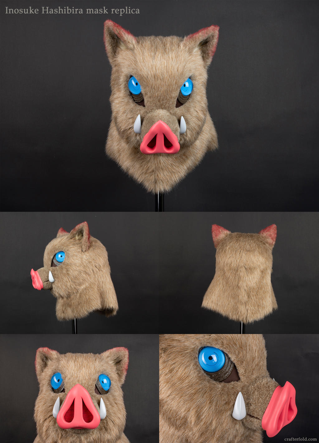 Inosuke Hashibira mask replica by CrafterFold on DeviantArt