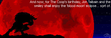 Jon Talbain And Smiley Birthday Blood Moon