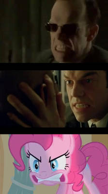 Pinkie Pie channels Agent Smith