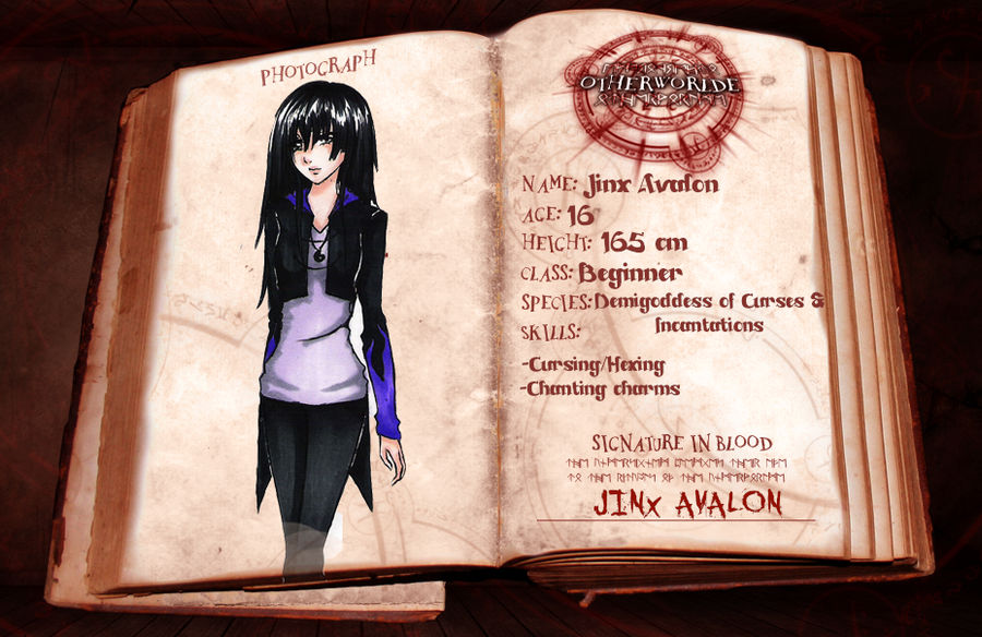 Otherworlde Application Sheet - Jinx Avalon