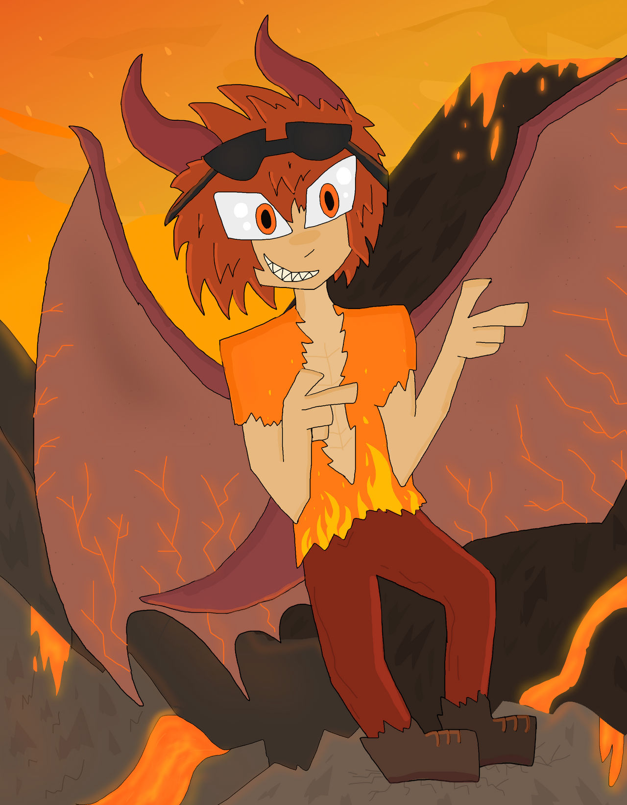 Humanized Godzilla Humanized Rodan by Shadziy on DeviantArt