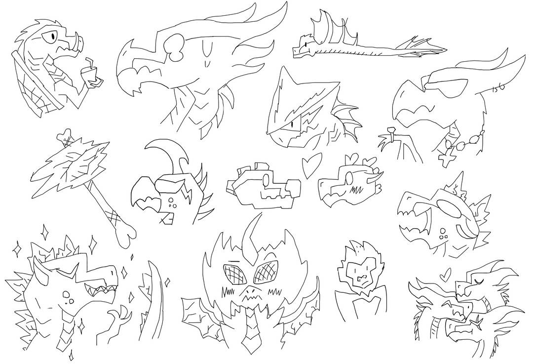 Kaiju Paradise doodles by Trupokemon on DeviantArt