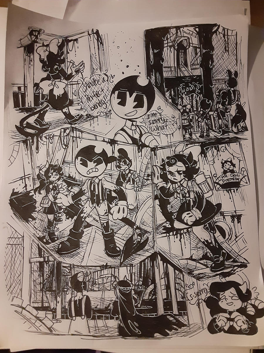 Batim Ink Ouddle Batim doodles 2 by Loudlygay on DeviantArt