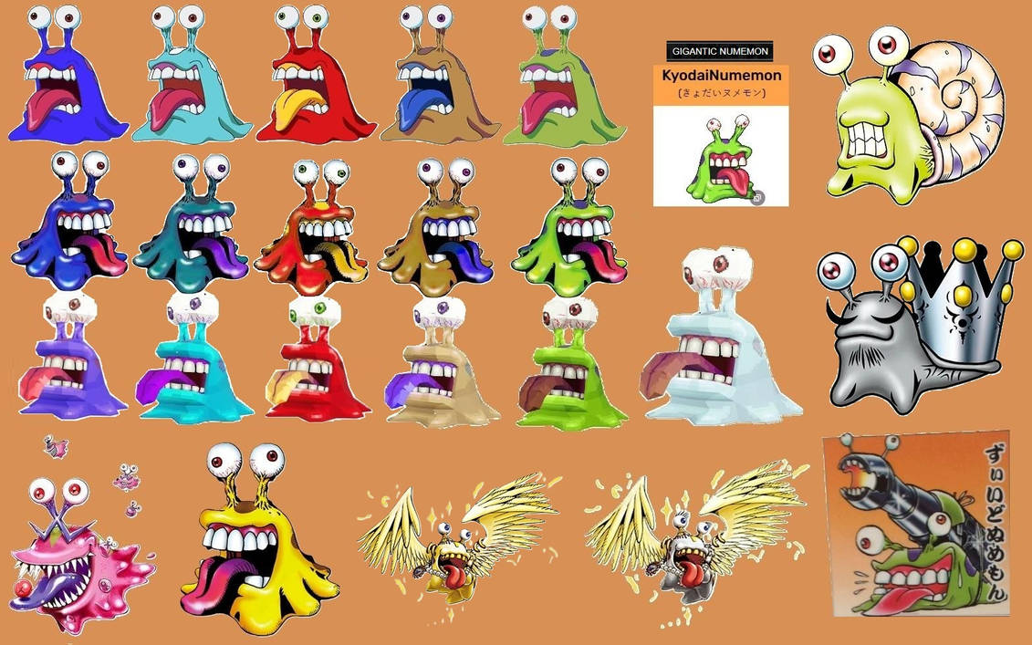 Numemon Variants by gur40 on DeviantArt