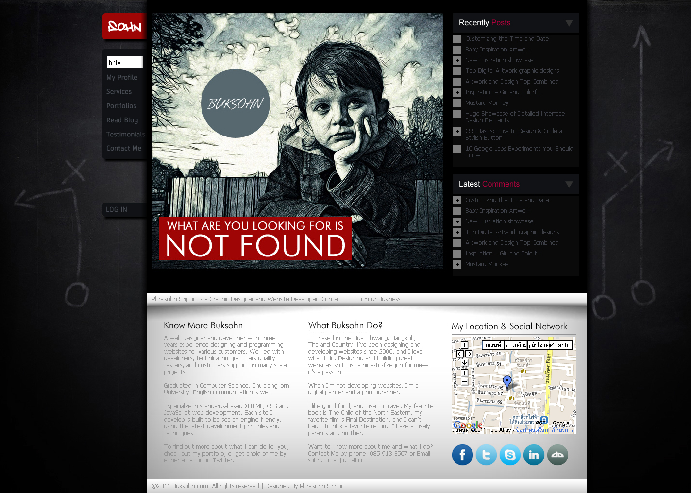 iamSohn web design 404 page