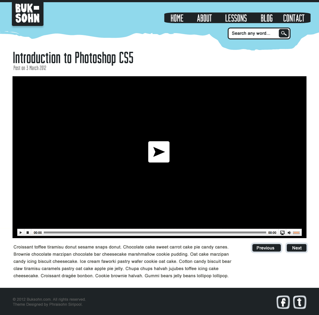 Photoshop Lessons Web Design Video