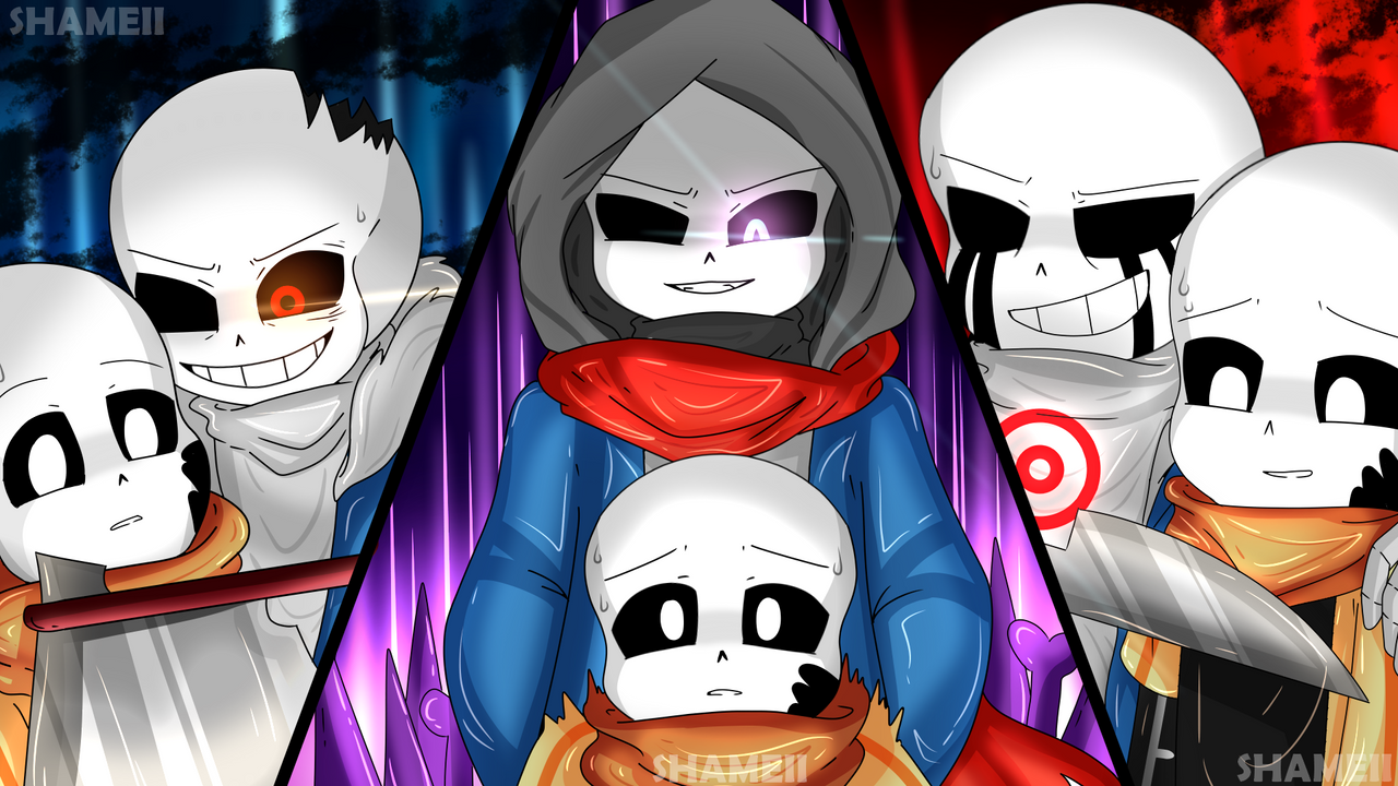 Dust Sans redraw! Next up in the Nightmare gang will be Horror (a