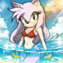 Yuki at the beach