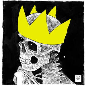 Skull (with yellow paper skull)