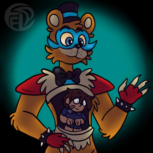 ArtStation - “GREGORY!!” (Fnaf Glamrock Freddy fanart)