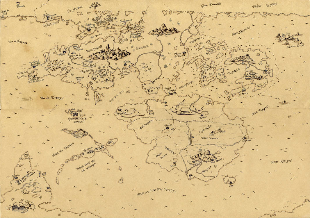 Fantasy Map by bartille on DeviantArt