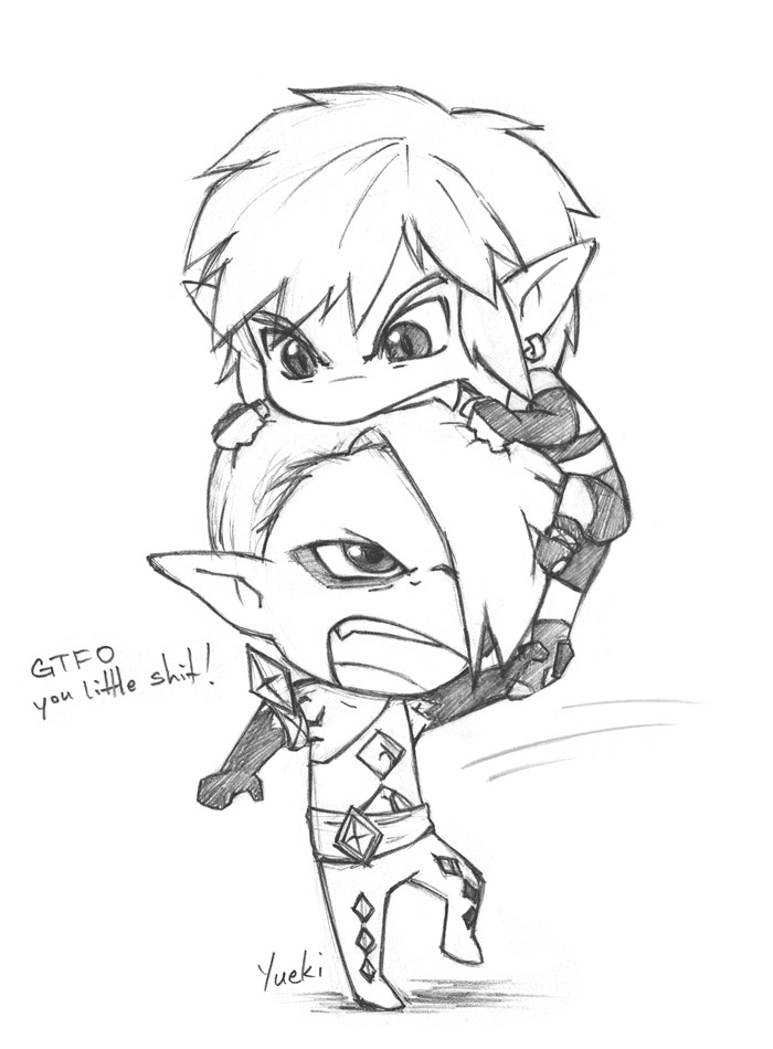 TLoZ:SS - Rawr by yueki