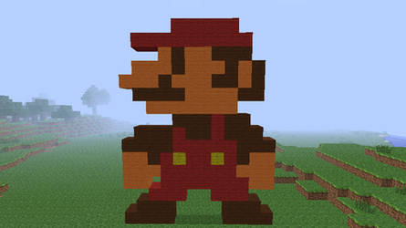 8-Bit Mario in Minecraft