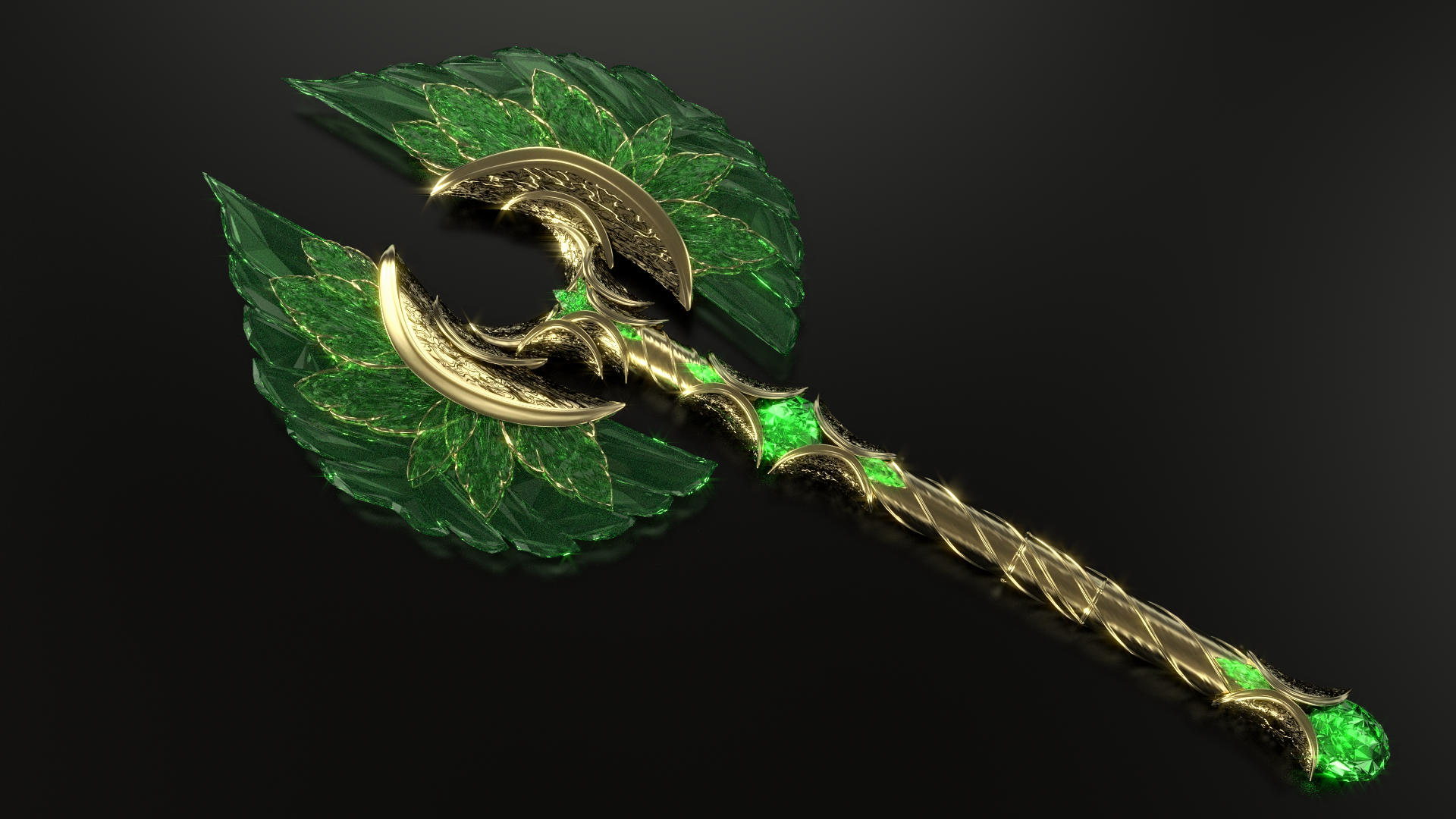 Glass War Axe - Hache de Guerre de Verre - Fan art