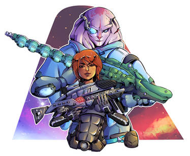 Sara Ryder and Jaal