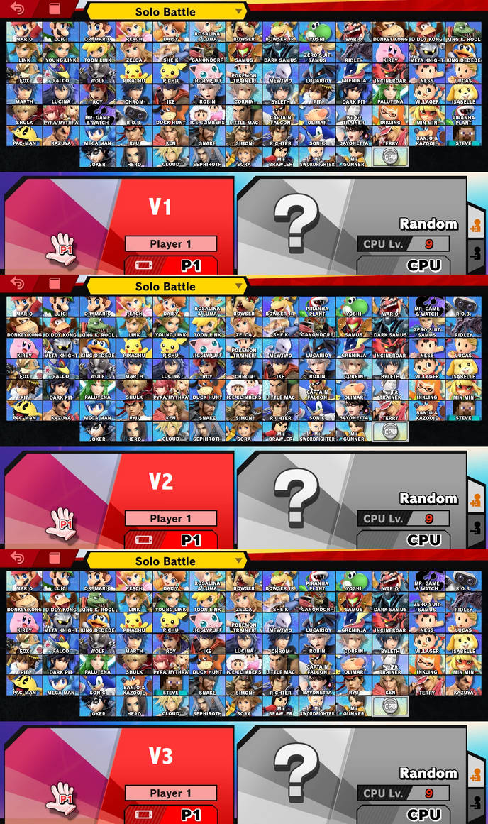 Smash Bros Ultimate - CSS Re-organized (2021) by Teh-TJ on DeviantArt