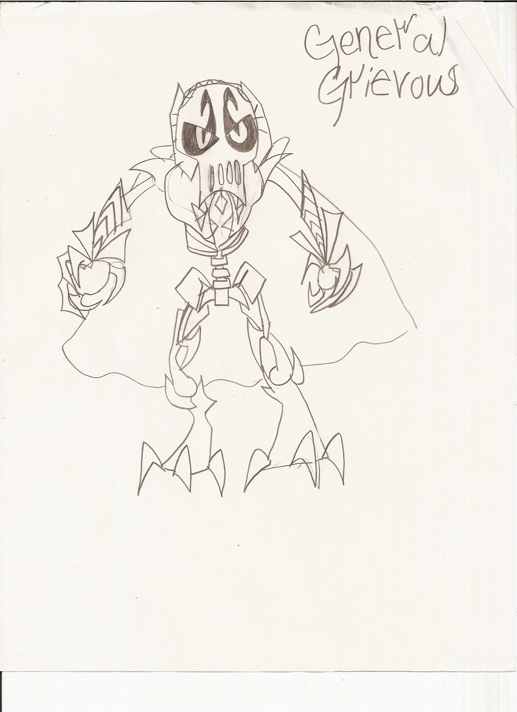 My bad drawing of Grievous