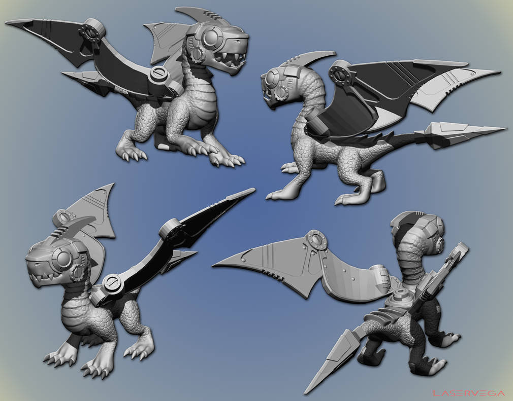 Dro Bot Skylanders Drobot concept model by Laservega on DeviantArt