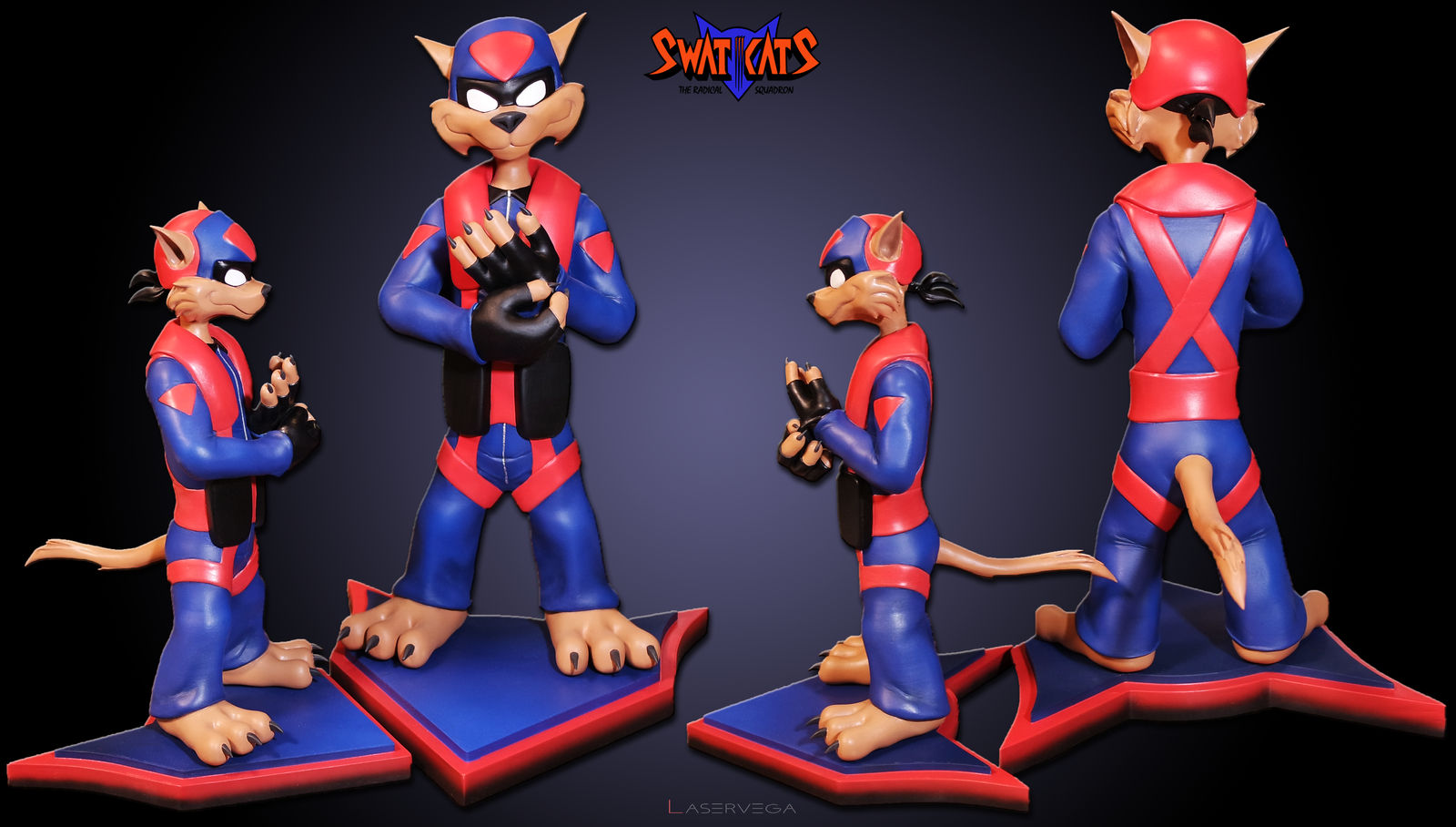 Swat Kats Razor Deviantart Swat Kats Razor figures by Laservega on DeviantArt