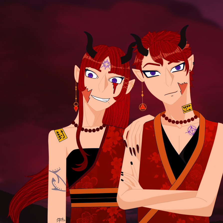 Yami and Yakunan - Demon Twins