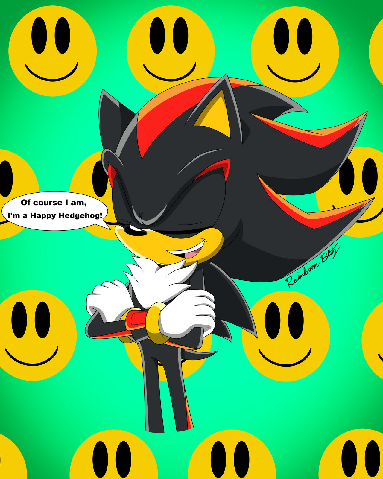 Shadow is a Happy Hedgehog! by NicktoonsAnimes on DeviantArt