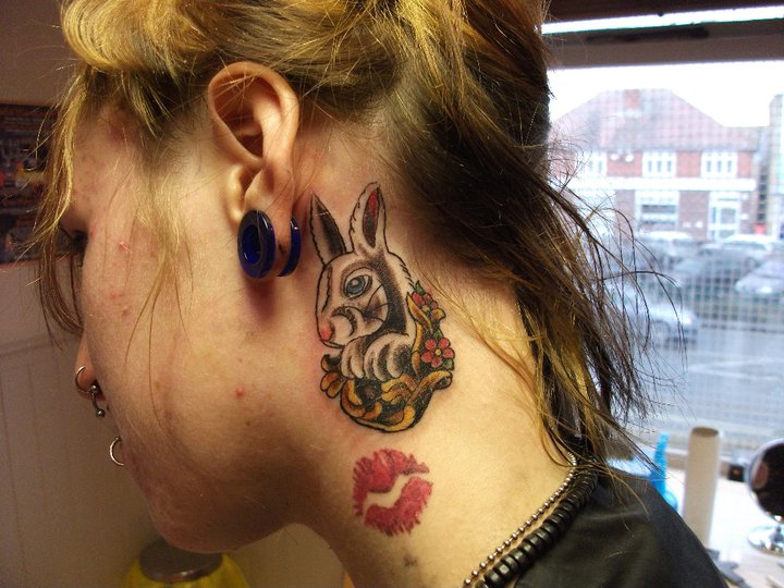 traditional rabbit tattoo by LianjMc on DeviantArt traditional rabbit tattoo by LianjMc on DeviantArt