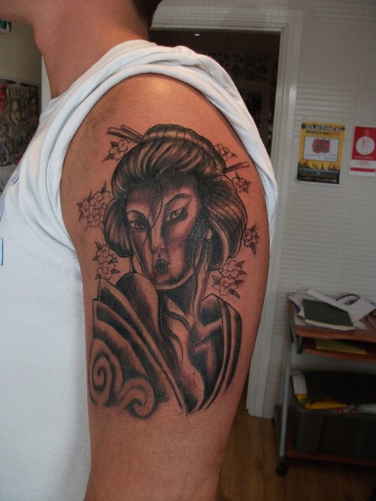 geisha black greyshade tattoo