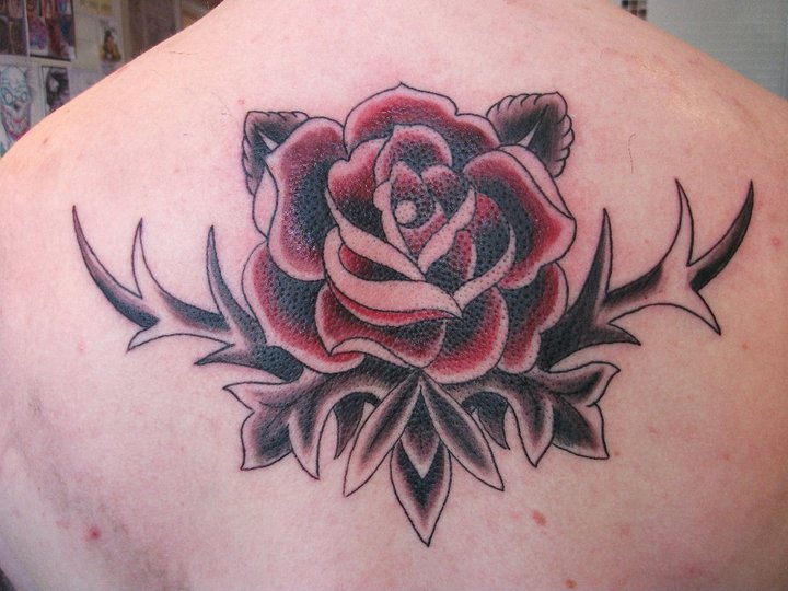 traditional rose tattoo by LianjMc on DeviantArt traditional rose tattoo by LianjMc on DeviantArt