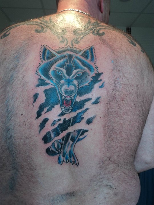 traditional wolf tattoo by LianjMc on DeviantArt