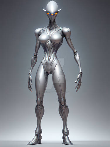 Alien 03-44  Statue Silver