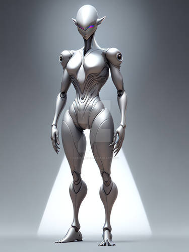 Alien 03-54  Statue Silver