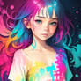 Girl 572460 Stains Painting