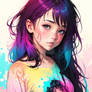 Girl 632988 Stains Painting
