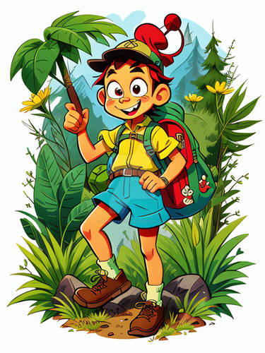 Hiker 35209 Cartoon