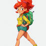 Cartoon 13152 Hiker Girl