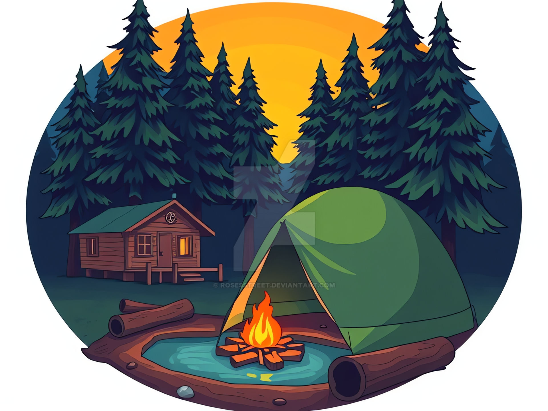 Camping 99415 Peaceful camping OH by RosesStreet on DeviantArt