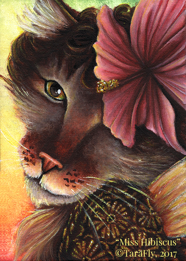 Miss Hibiscus Fairy Cat