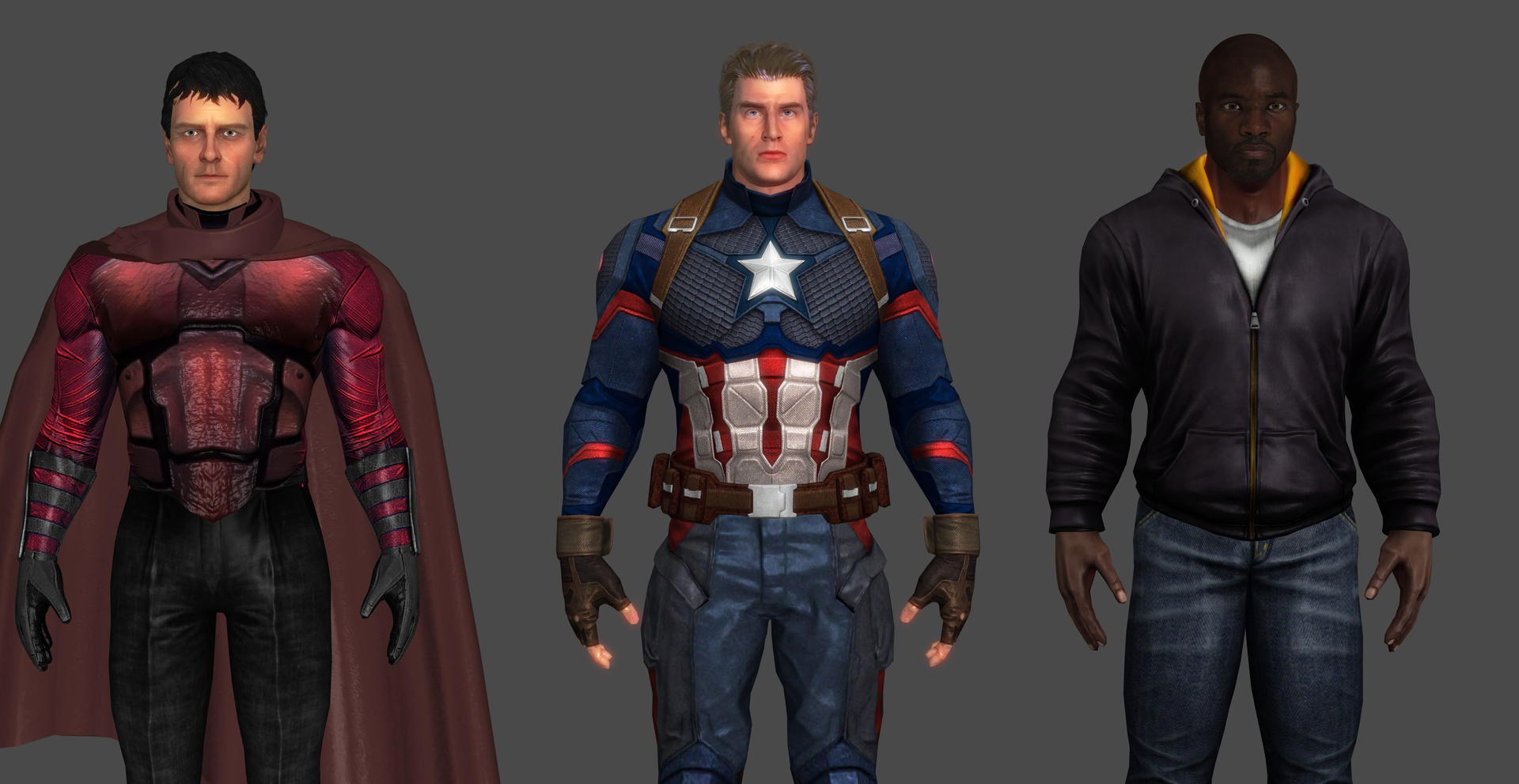 Marvel characters in 3D model by Deyvee on DeviantArt