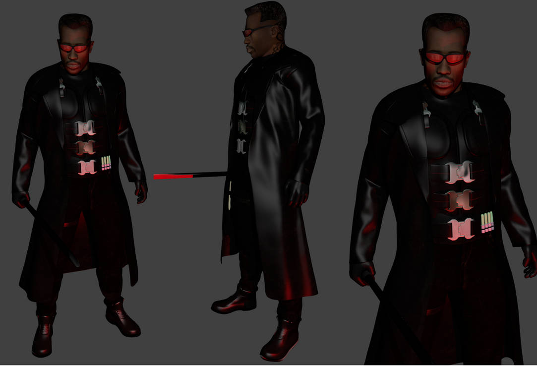 Blade (Wesley Snipes) - Blade II in Blender by Deyvee on DeviantArt
