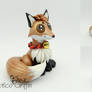 Fox - polymer clay sculpture