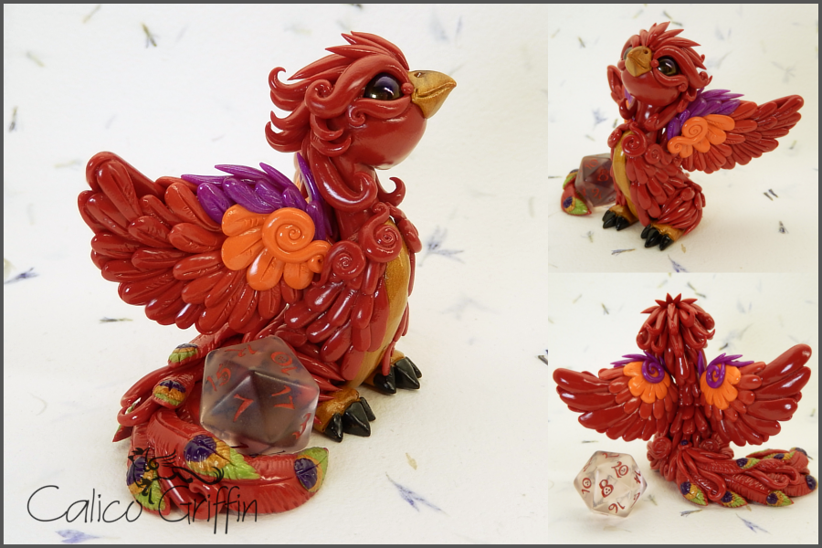 Custom order: Phoenix dice holder