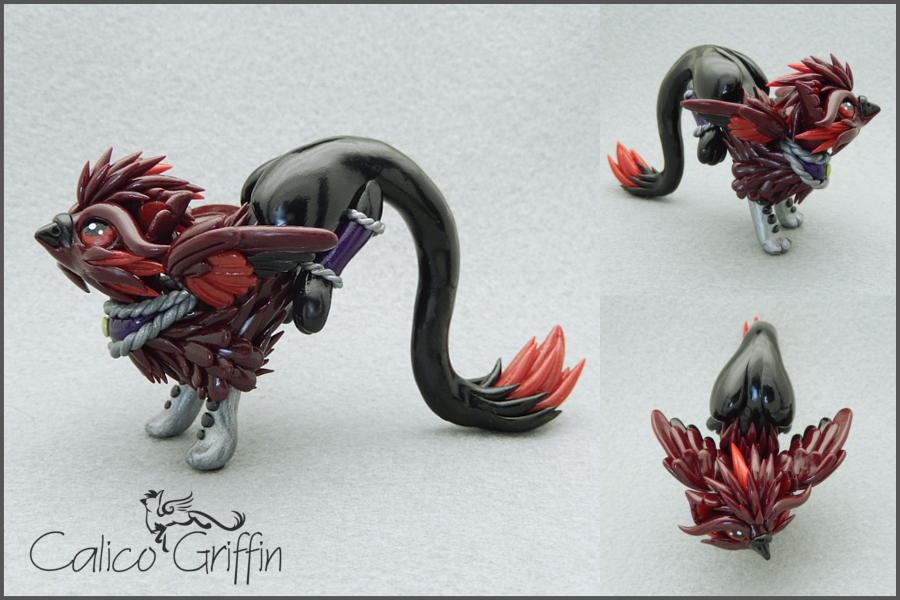 Loco the royal griffin - polymer clay