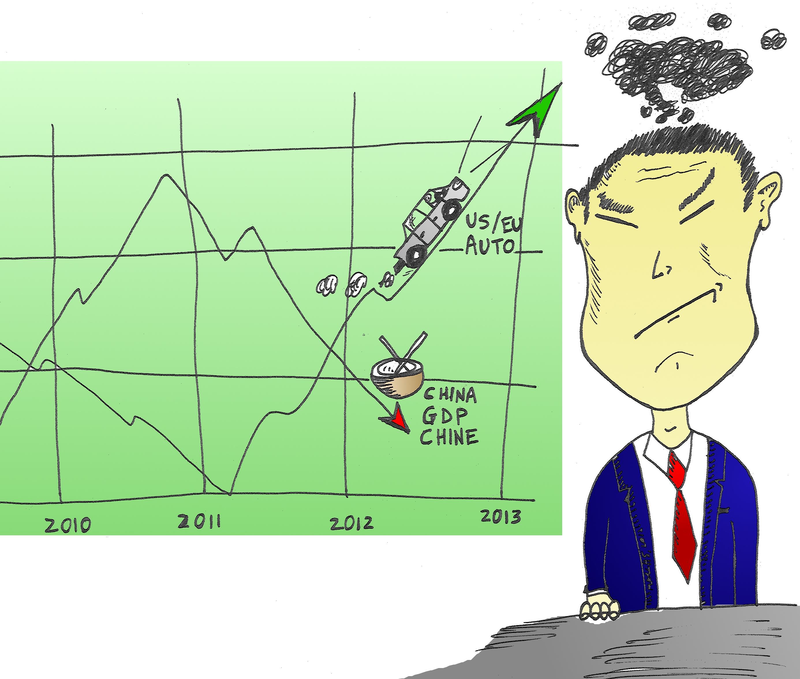 Binary Options Good News Bad News cartoon