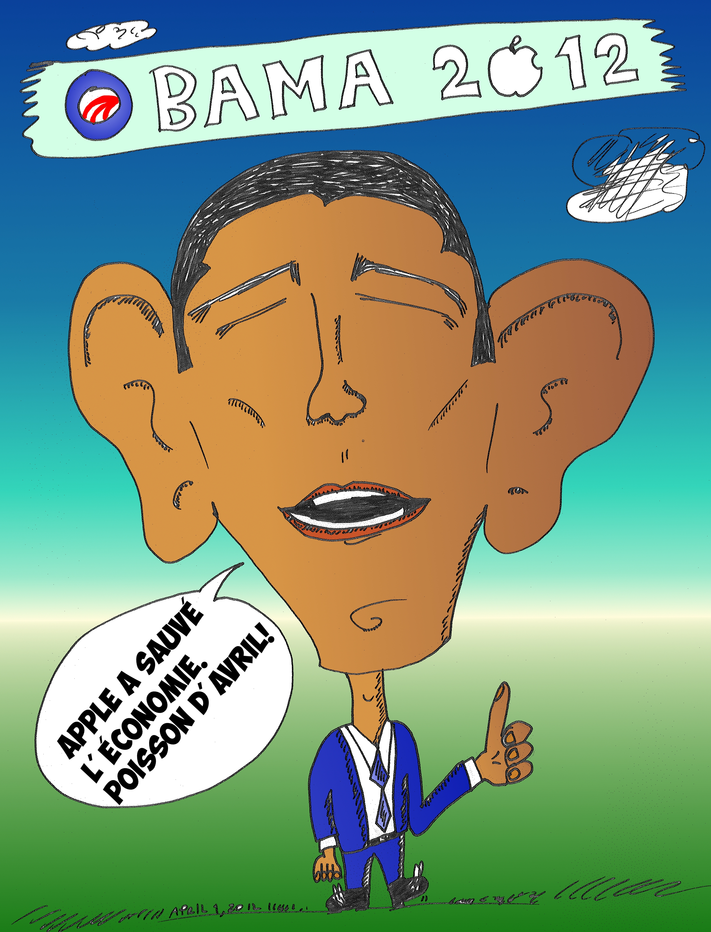 President Obama Caricature Infos Options Binaires