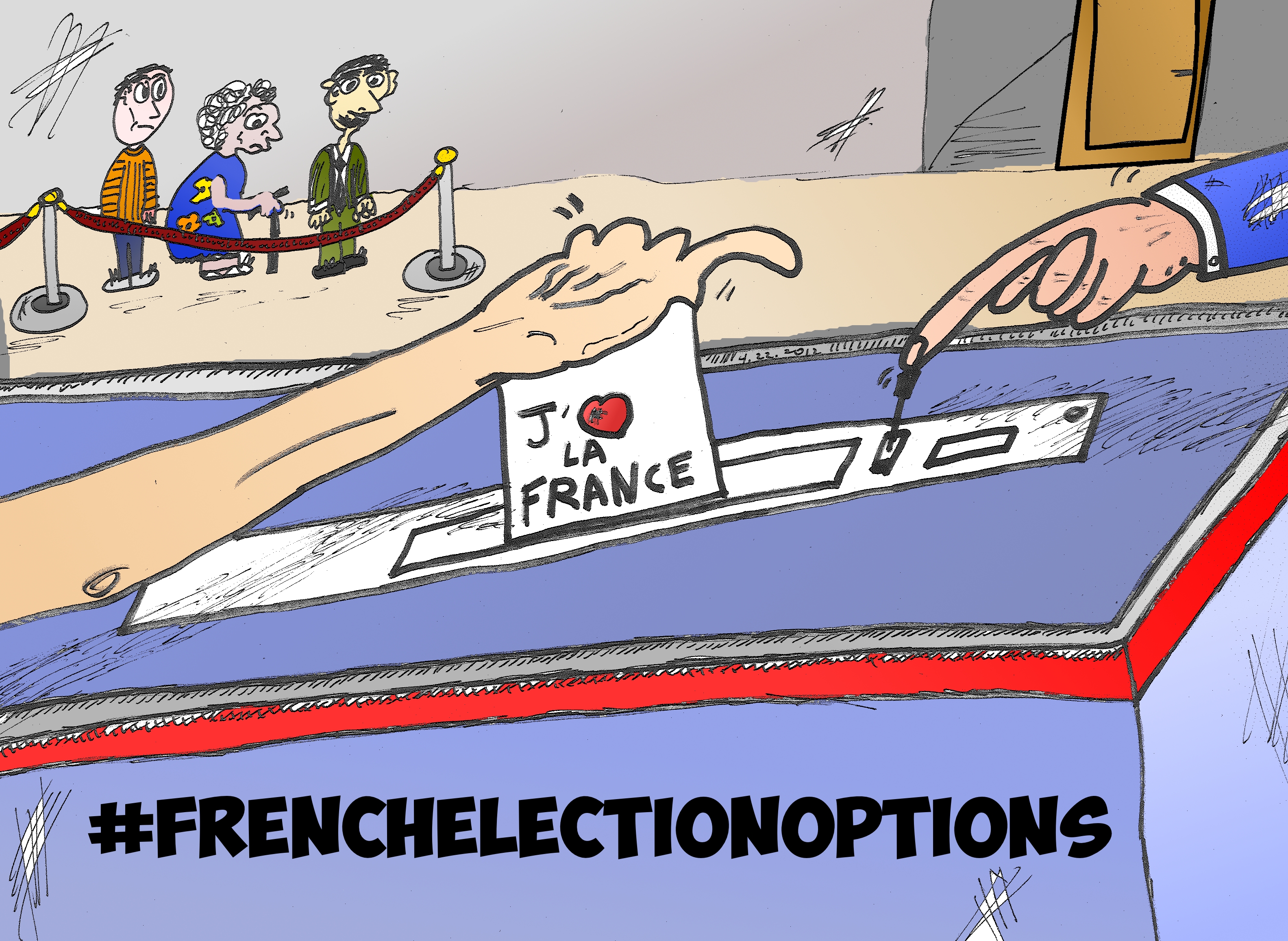 Binary Options News Cartoon French Elections