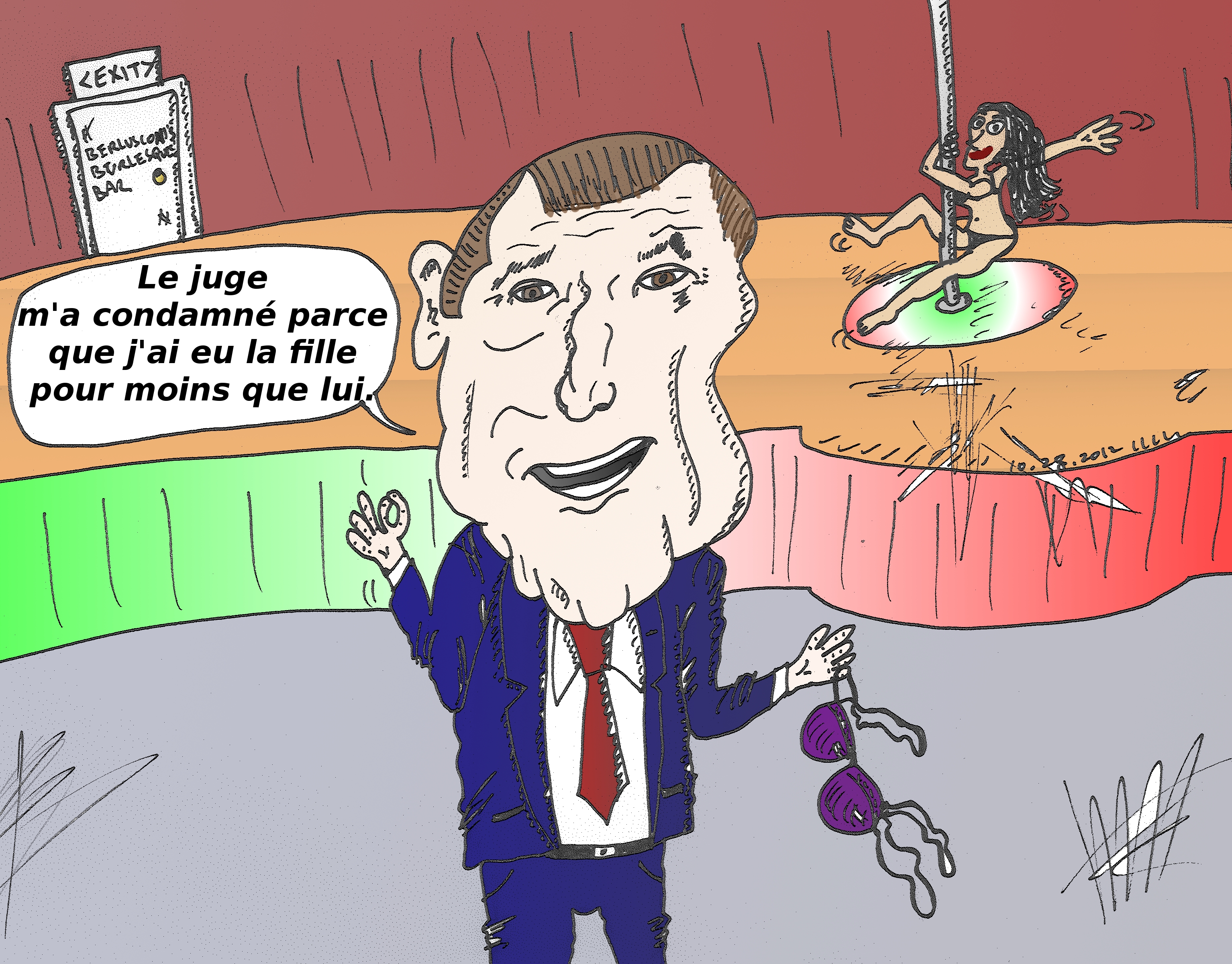 Silvio BERLUSCONI en caricature