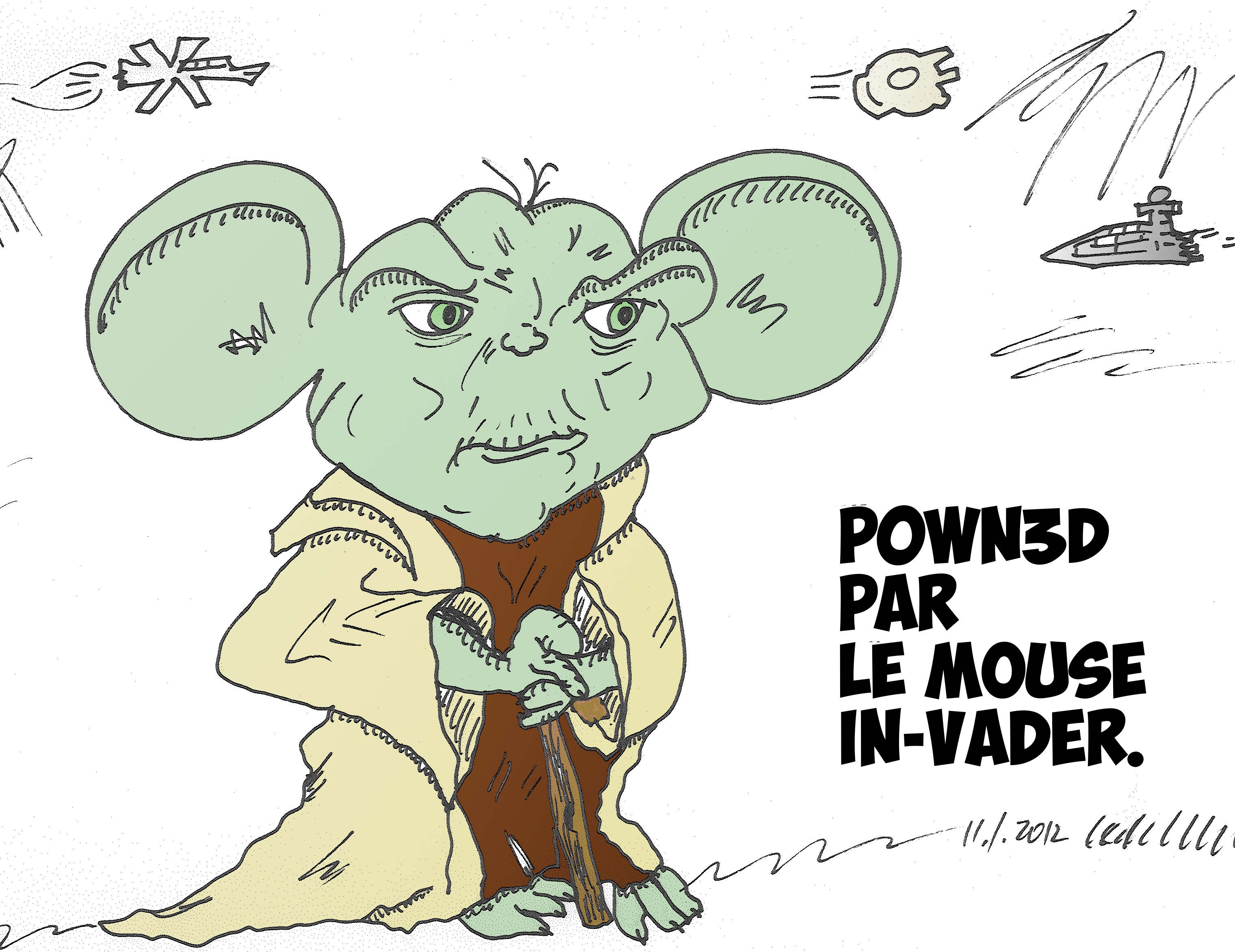 Disney Star Wars en caricature