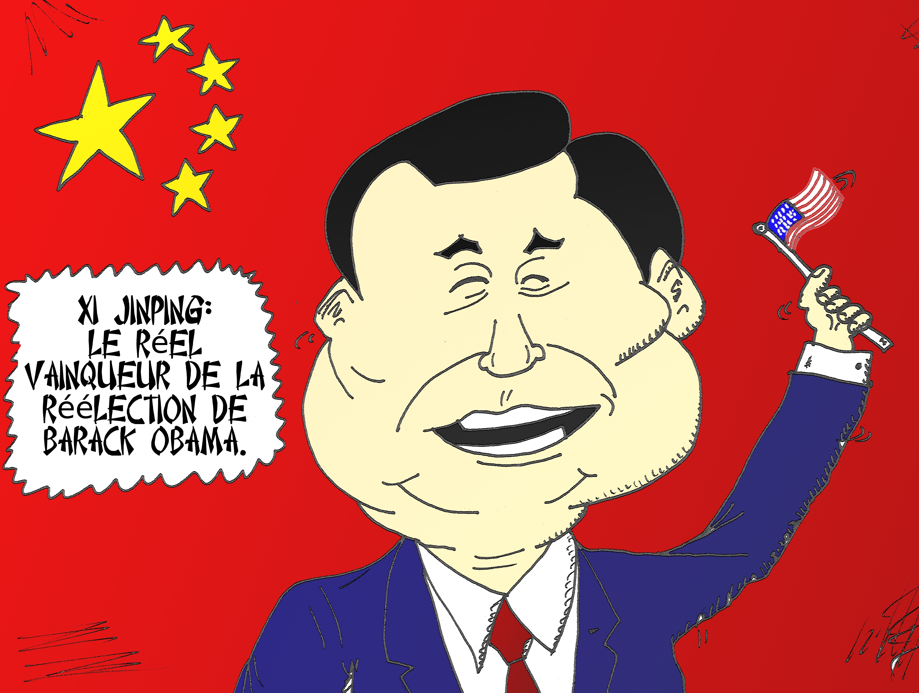 Xi JINPING en caricature